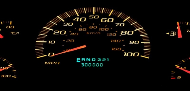 A speedometer of a car AI-generated content may be incorrect.